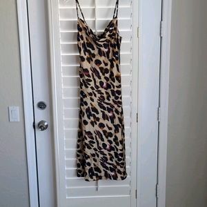 Lulu's leopard print slip dress